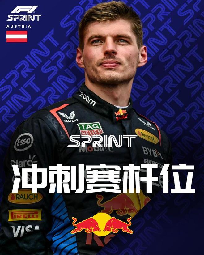 F1奥地利站冲刺排位赛：维斯塔潘杆位，迈凯伦2、3名，周冠宇第20-Good Luck To You!