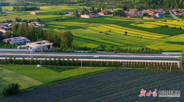 油菜花黄山峦翠 鹿鸣云卷清风徐 甘肃临夏关滩沟夏日美景“诱”人来-Good Luck To You!